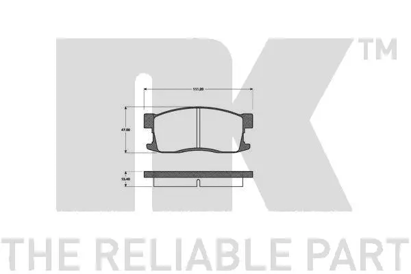 Brake Pad Set, disc brake (222622)