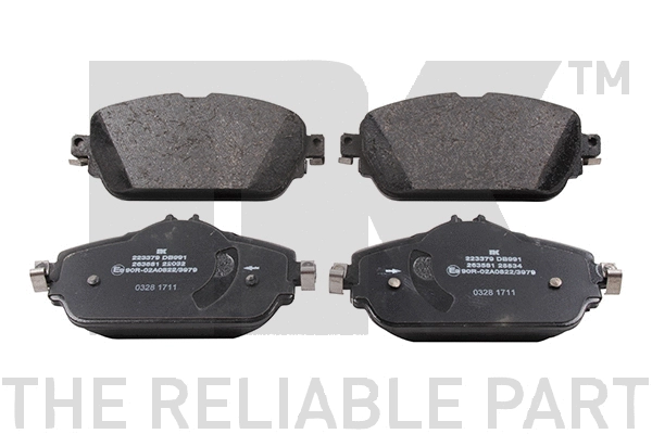 Brake Pad Set, disc brake (223379)
