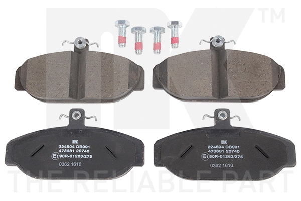 Brake Pad Set, disc brake (224804)