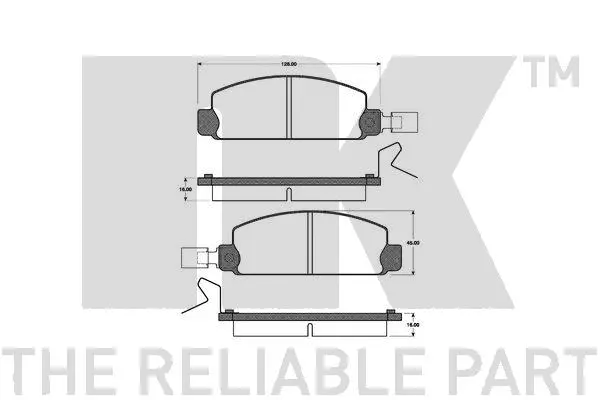 Brake Pad Set, disc brake (221404)