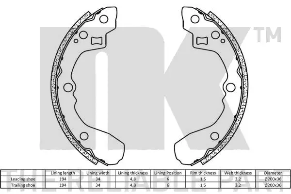 Brake Shoe Set
