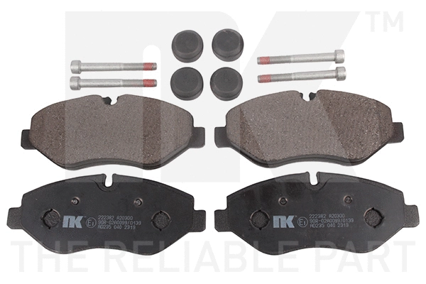 Brake Pad Set, disc brake (222382)
