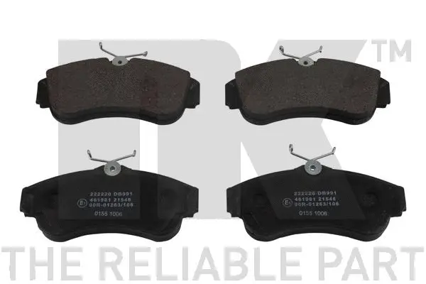 Brake Pad Set, disc brake (222220)