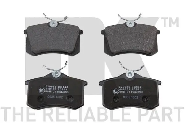 Brake Pad Set, disc brake (229986)