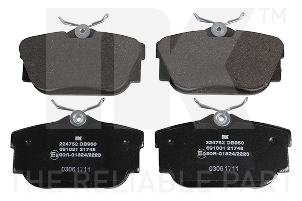 Brake Pad Set, disc brake (224752)