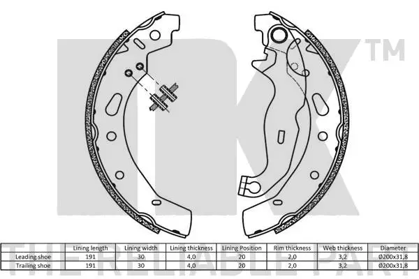 Brake Shoe Set