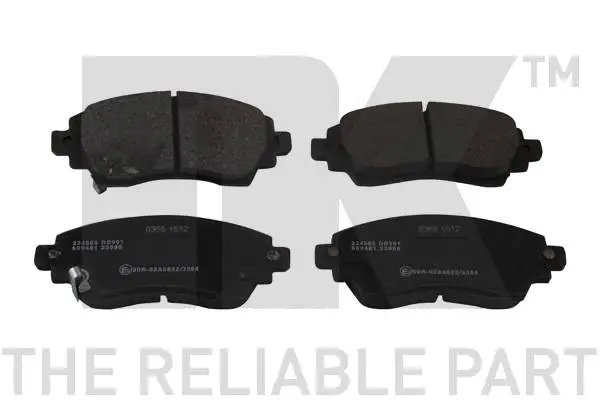 Brake Pad Set, disc brake (224565)
