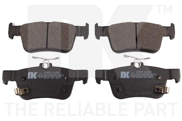 Brake Pad Set, disc brake (222653)