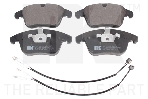 Brake Pad Set, disc brake (223752)