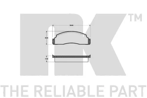 Brake Pad Set, disc brake (222501)