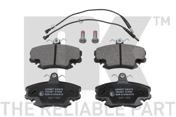 Brake Pad Set, disc brake (229957)