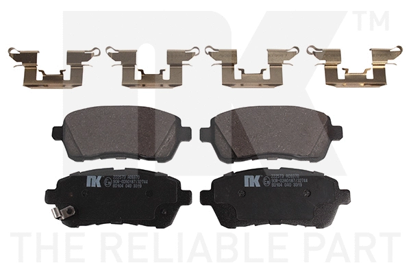 Brake Pad Set, disc brake (222573)
