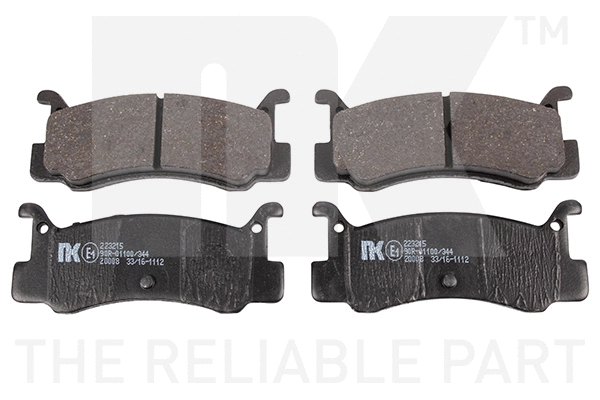 Brake Pad Set, disc brake (223215)