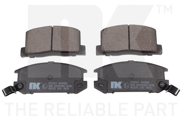 Brake Pad Set, disc brake (224531)