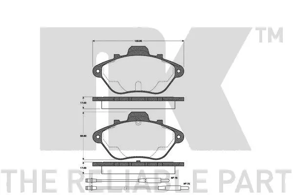Brake Pad Set, disc brake (221922)