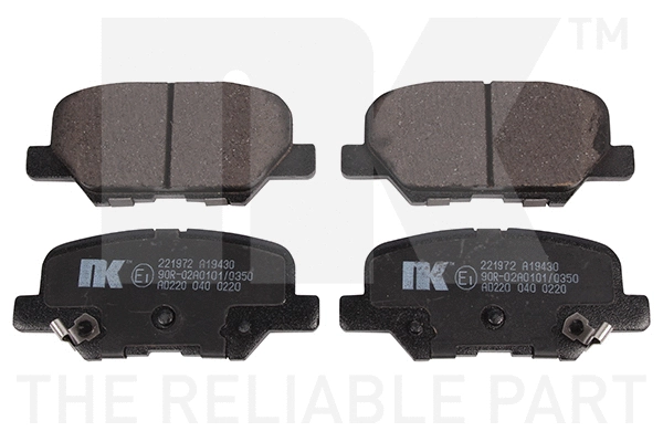 Brake Pad Set, disc brake (221972)
