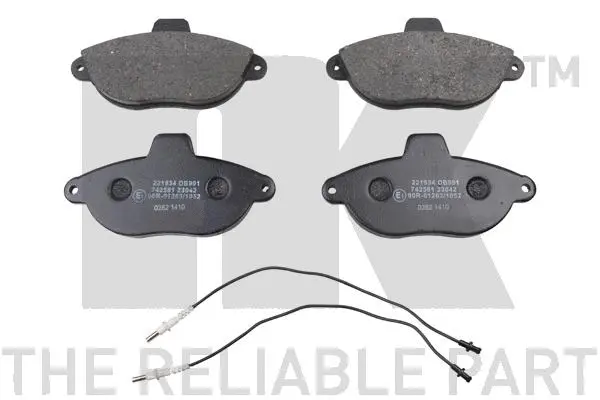 Brake Pad Set, disc brake (221934)