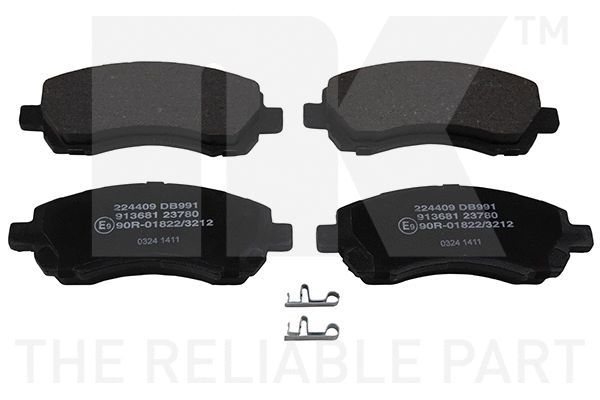 Brake Pad Set, disc brake (224409)