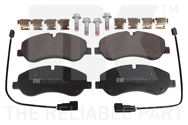 Brake Pad Set, disc brake (222576)