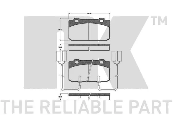 Brake Pad Set, disc brake (221005)