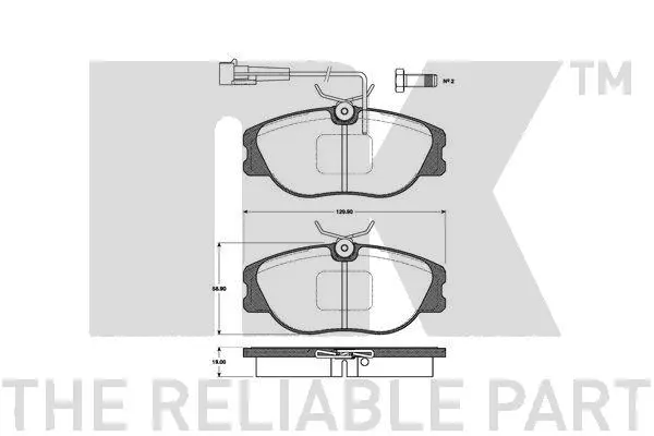 Brake Pad Set, disc brake (221014)
