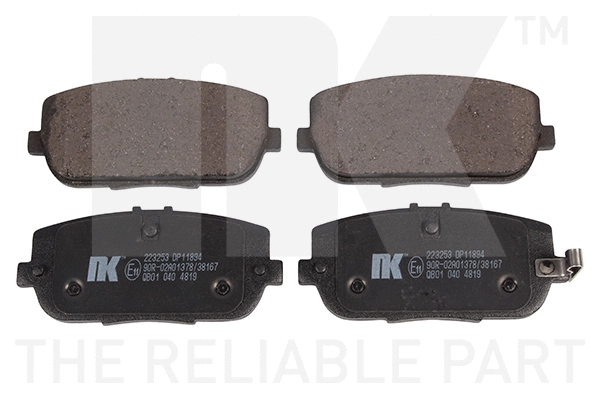 Brake Pad Set, disc brake (223253)