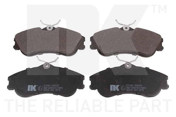 Brake Pad Set, disc brake (221963)