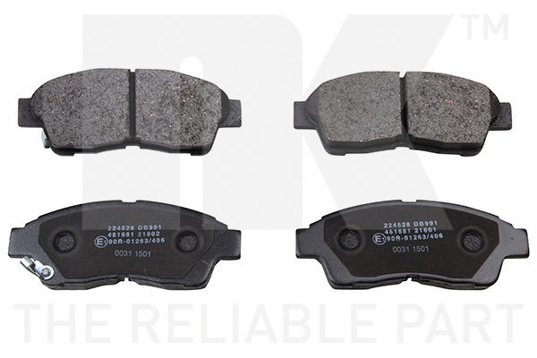 Brake Pad Set, disc brake (224528)