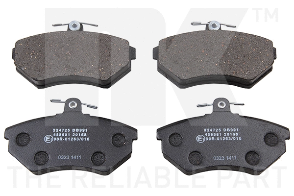 Brake Pad Set, disc brake (224725)