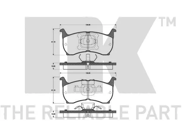 Brake Pad Set, disc brake (223209)