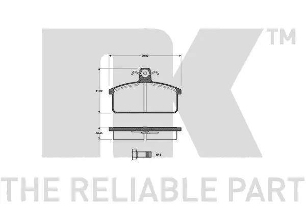 Brake Pad Set, disc brake (222313)