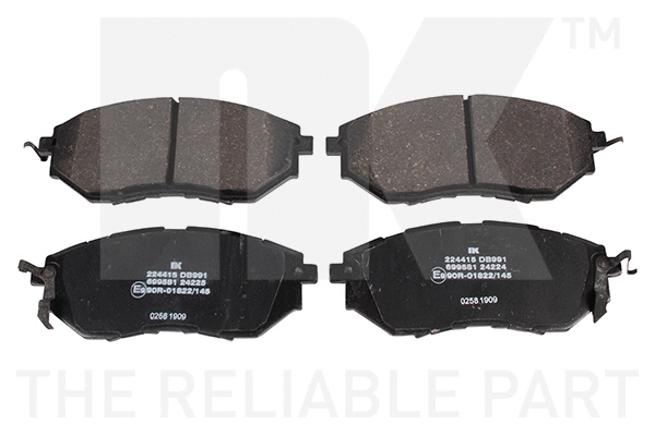 Brake Pad Set, disc brake (224415)