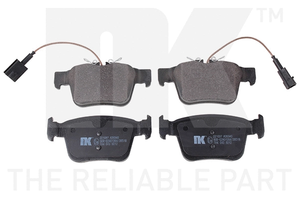 Brake Pad Set, disc brake (221037)
