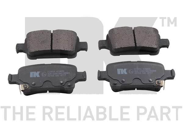 Brake Pad Set, disc brake (223654)