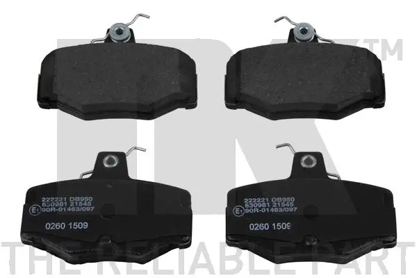 Brake Pad Set, disc brake (222221)