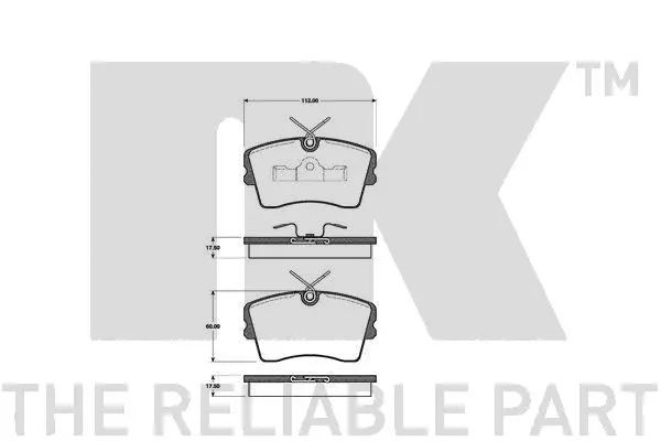 Brake Pad Set, disc brake (223605)