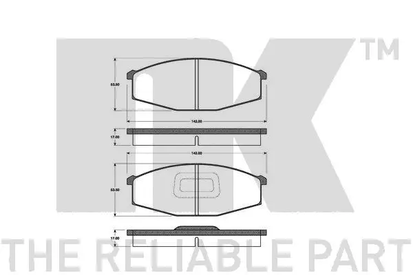 Brake Pad Set, disc brake (222216)