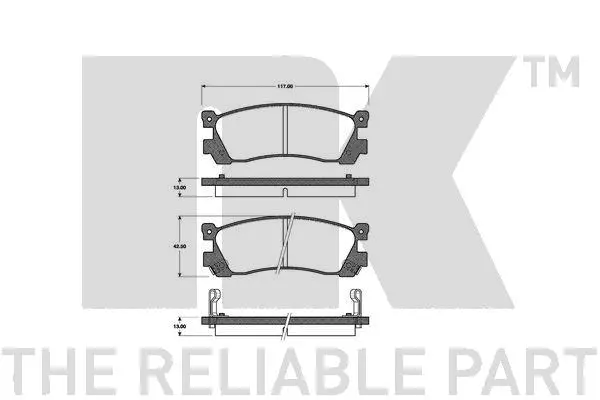 Brake Pad Set, disc brake (223217)