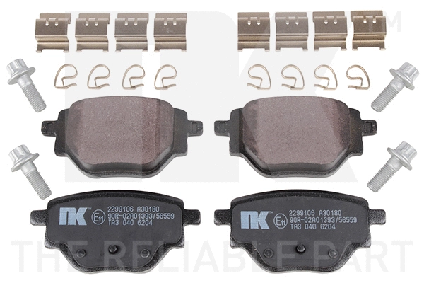 Brake Pad Set, disc brake (2299106)