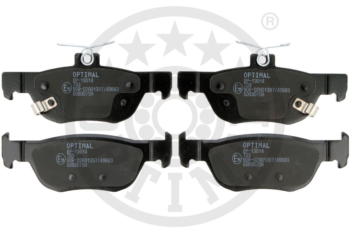 Brake Pad Set, disc brake (BP-13014)