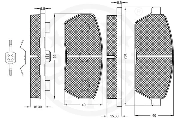 Brake Pad Set, disc brake
