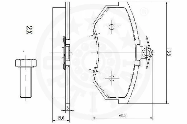 Brake Pad Set, disc brake