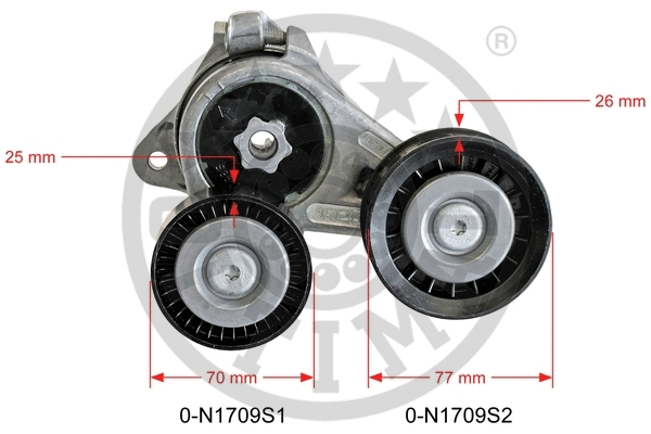 Belt Tensioner, V-ribbed belt (0-N1709)