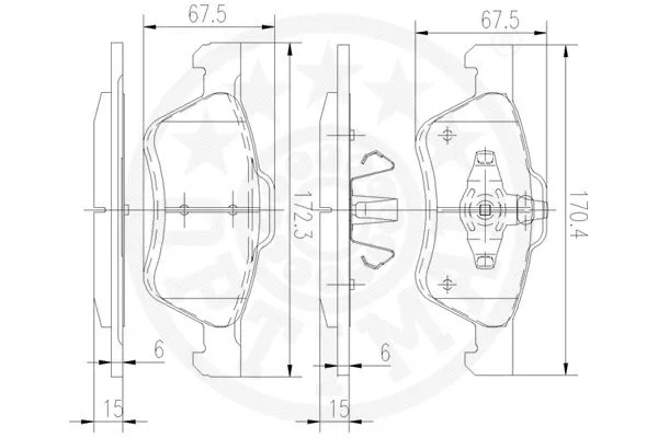 Brake Pad Set, disc brake