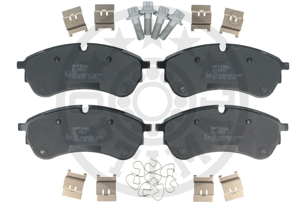 Brake Pad Set, disc brake (BP-12822)