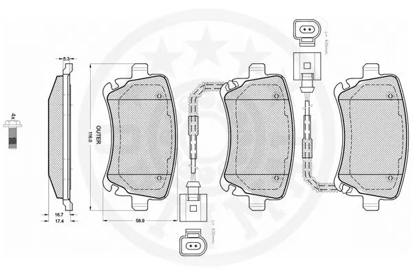 Brake Pad Set, disc brake