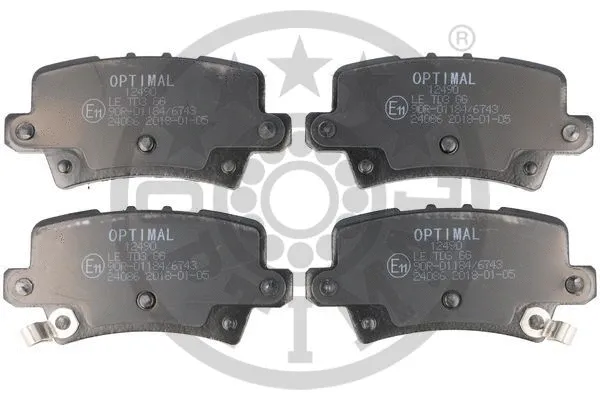 Brake Pad Set, disc brake (BP-12490)