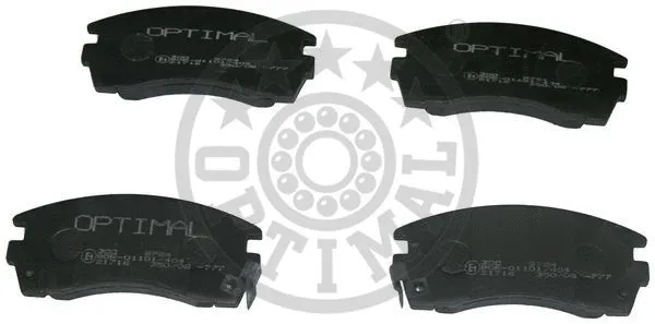 Brake Pad Set, disc brake (9724)