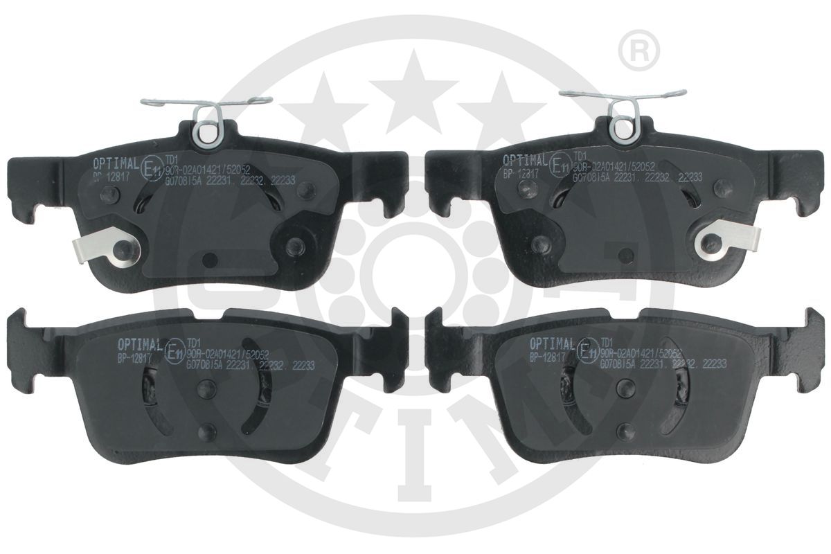 Brake Pad Set, disc brake (BP-12817)