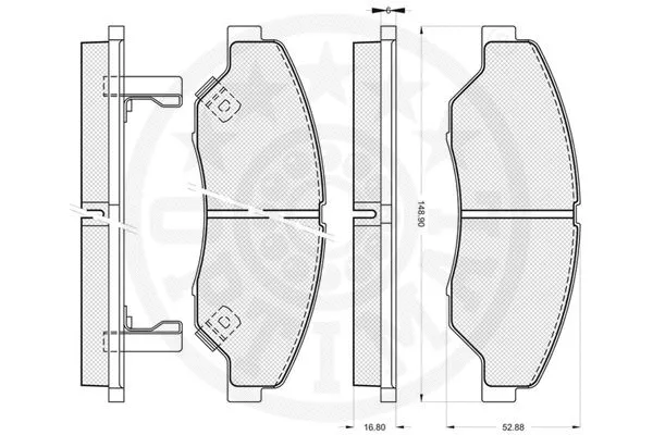 Brake Pad Set, disc brake